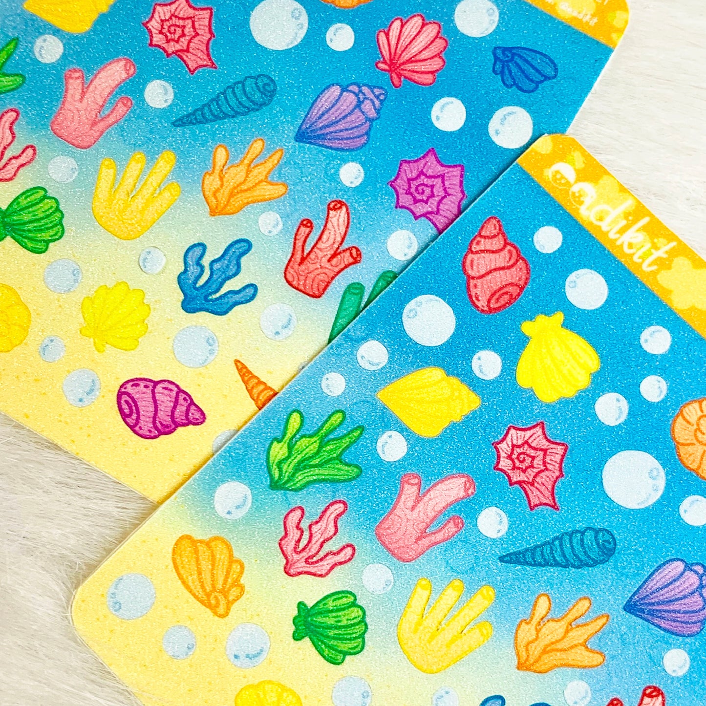 Seashells by the Seashore Polco Sticker Sheet