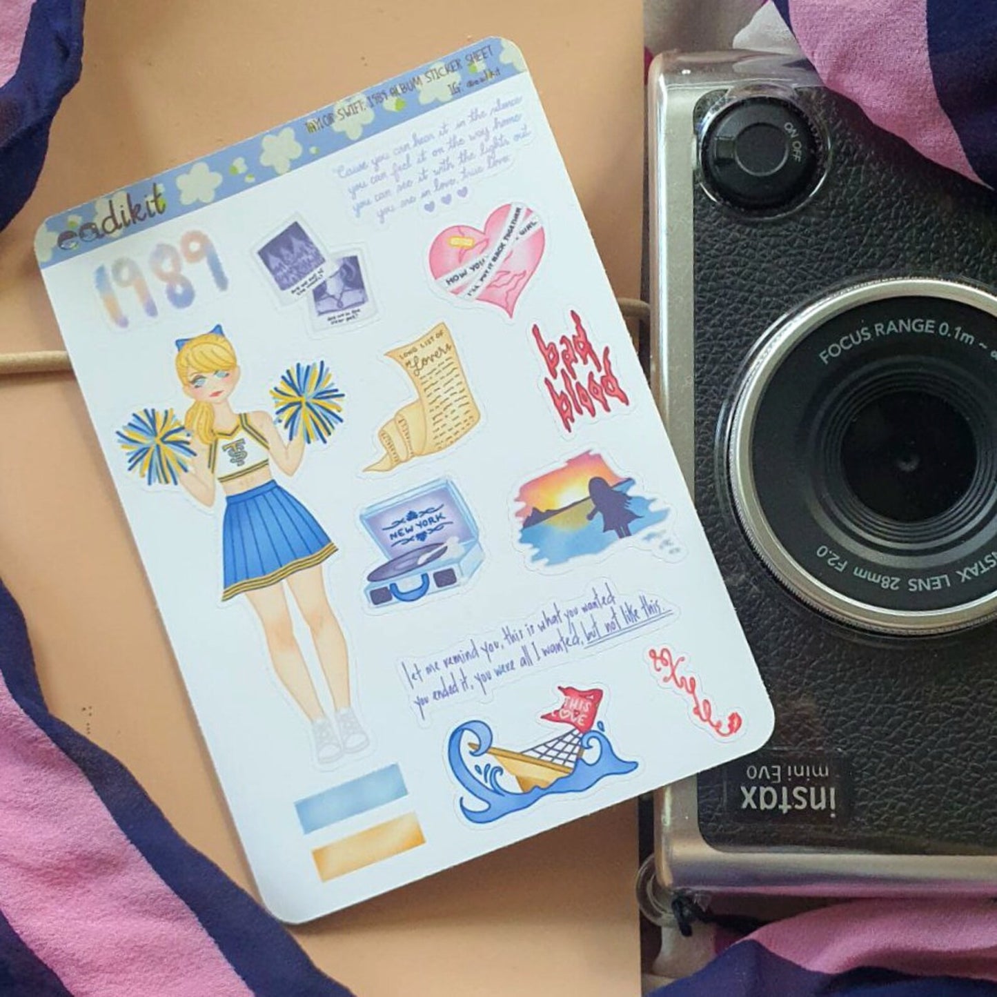 Taylor Swift Doll Sticker Sheets