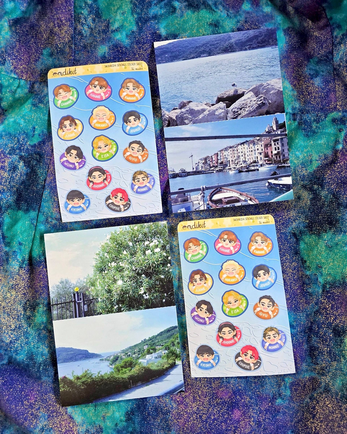 SEVENTEEN Salbabida Sebongs sticker sheet for journaling