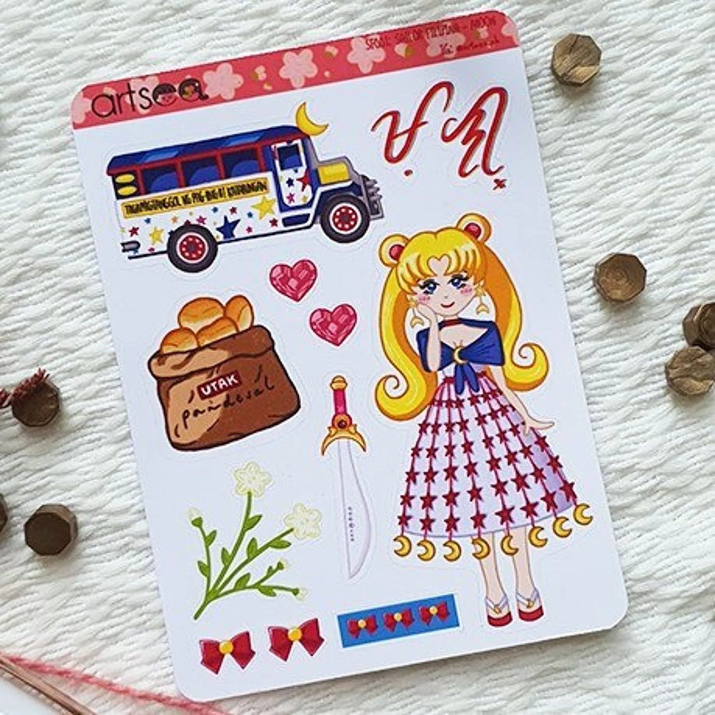 Sailor Moon Filipina Doll Deco Sticker Sheets | Retro, Anime, Fanart