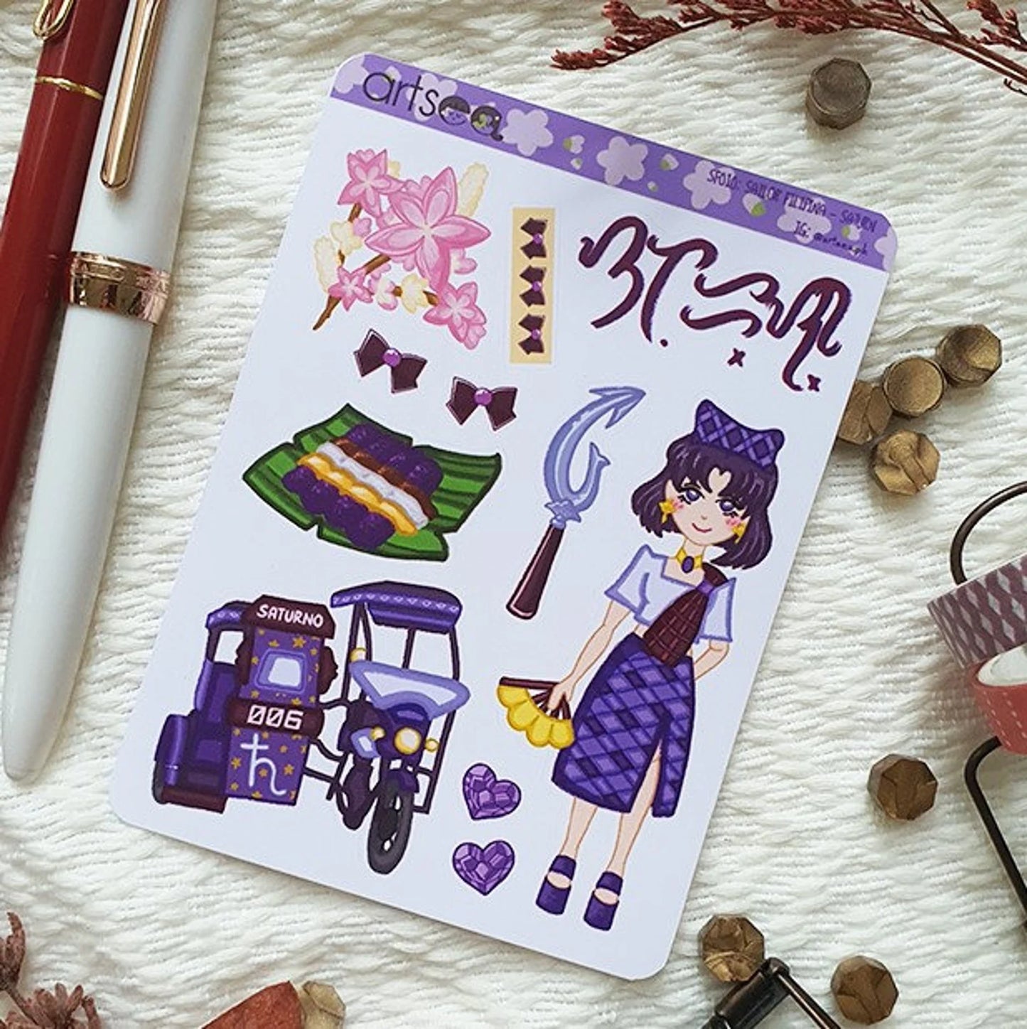 Sailor Moon Filipina Doll Deco Sticker Sheets | Retro, Anime, Fanart