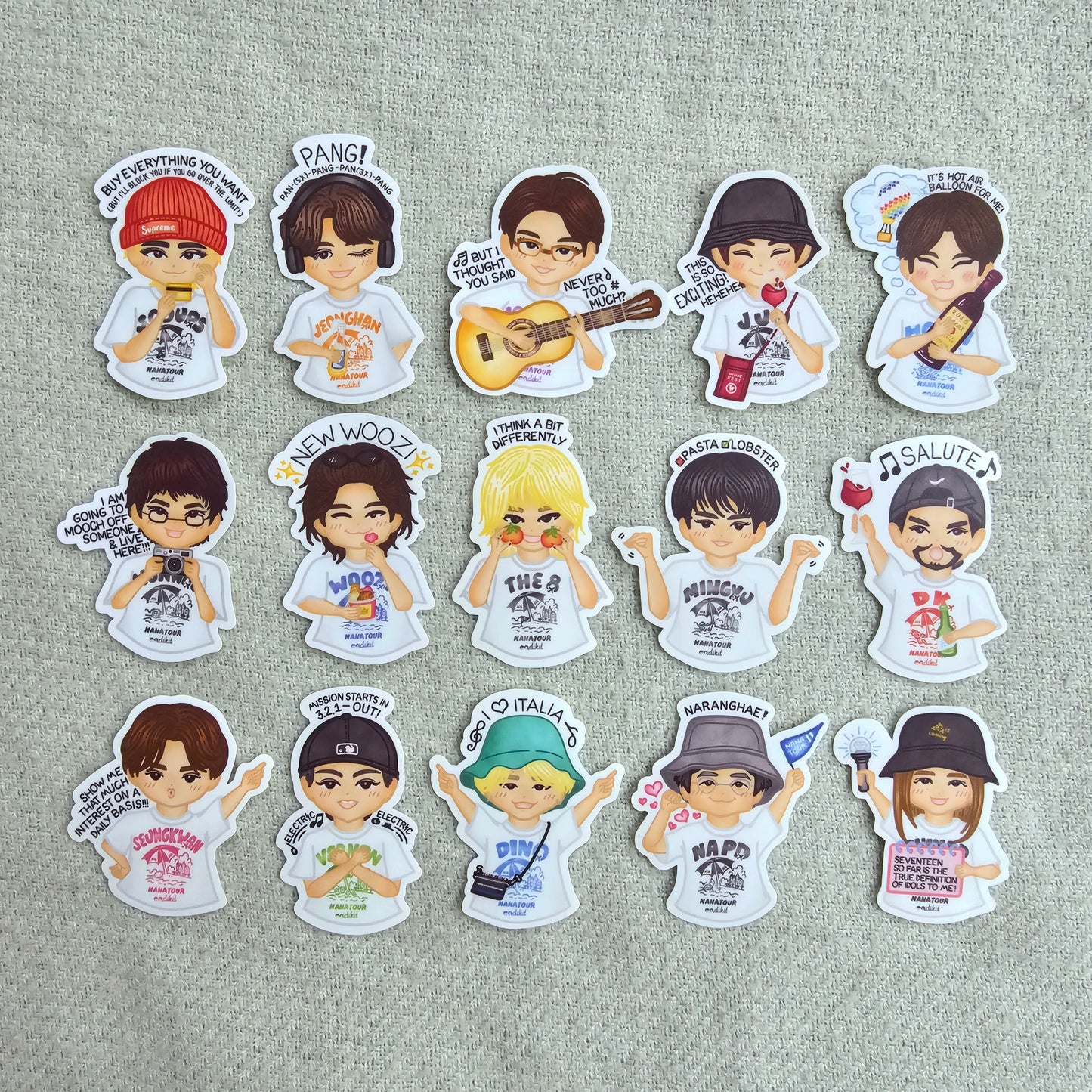 Nana Tour with SEVENTEEN Chibi Stickers