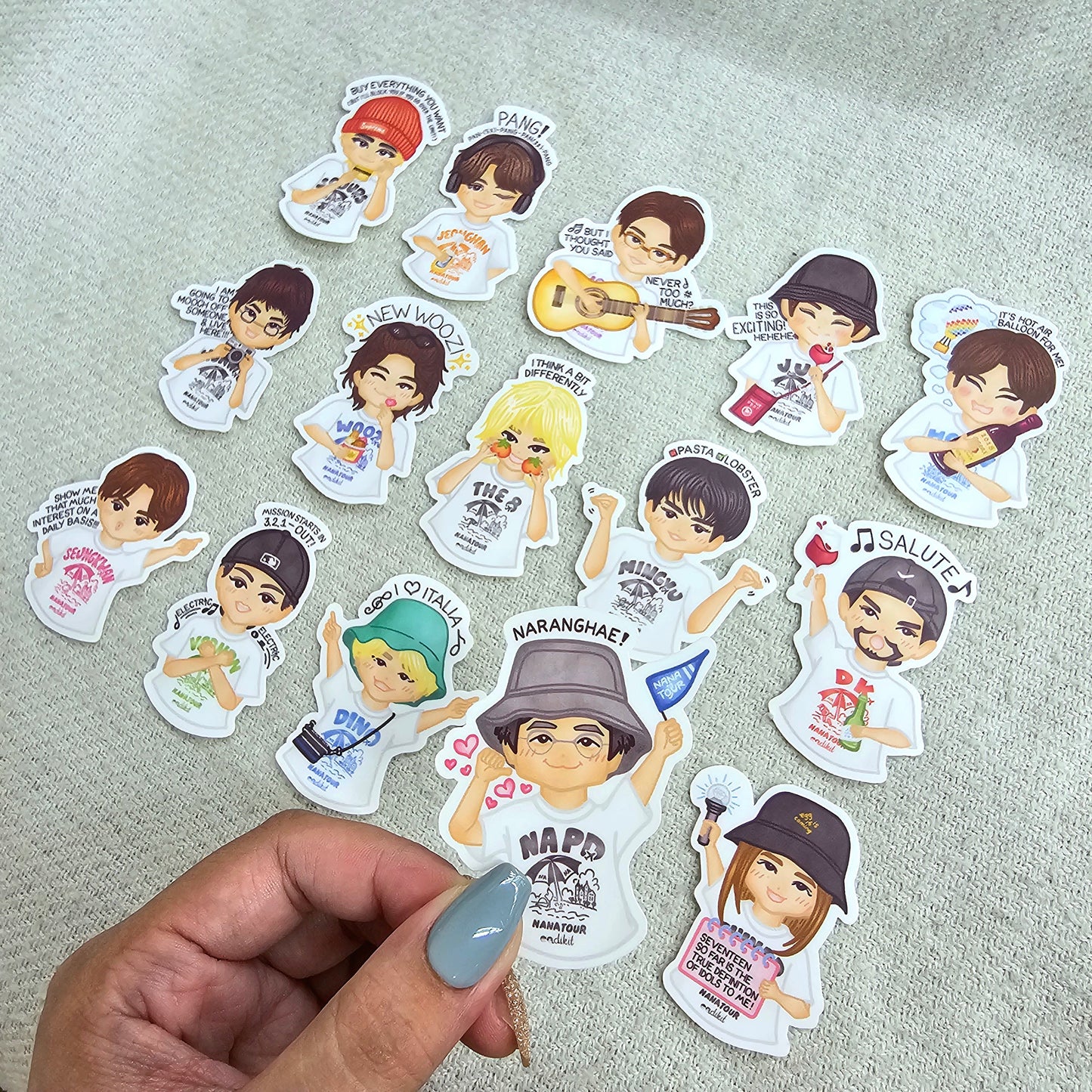 Nana Tour with SEVENTEEN Chibi Stickers