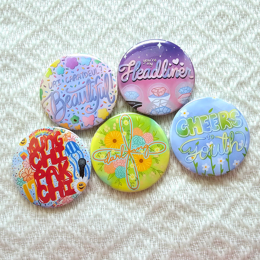 SEVENTEEN Lyrics Button Pins (58mm)