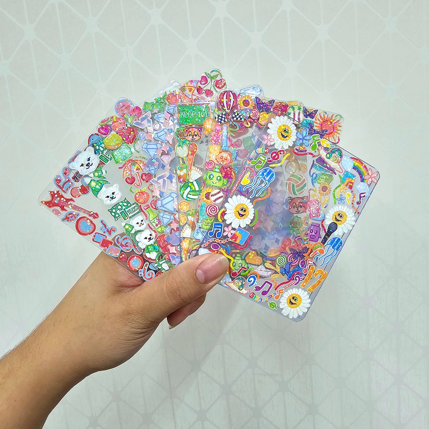 Sticker-Decorated Toploaders for Photocards