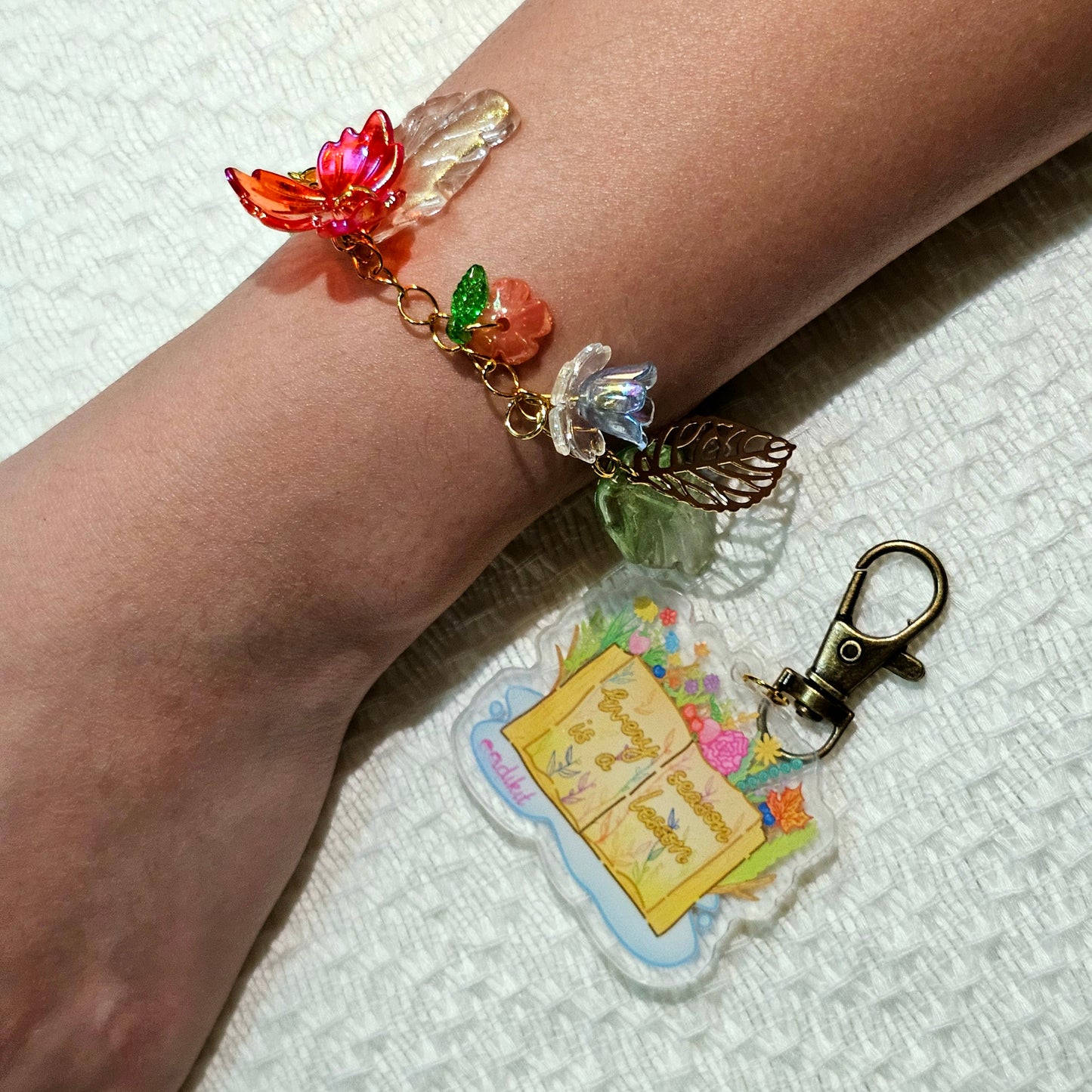 Every Season is a Lesson Keychain Charm & Bracelet