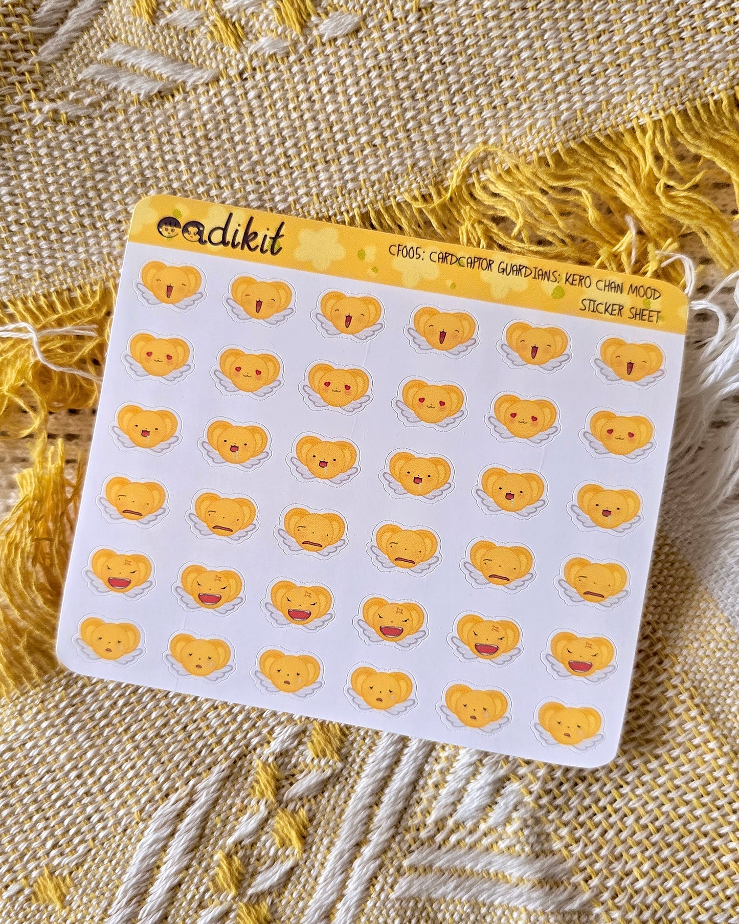 Cardcaptor Sakura's Guardians Mood Sticker Sheets ft. Kero chan, Spinel Sun, & Momo Bunny san