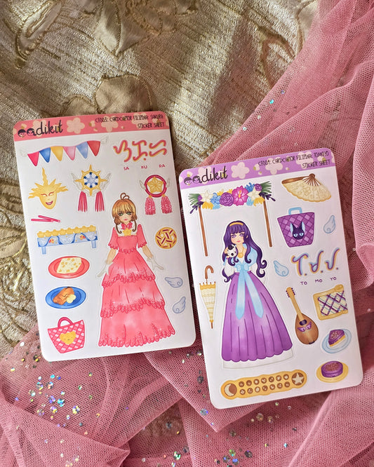 Cardcaptor Sakura and Tomoyo Filipina Sticker Sheets