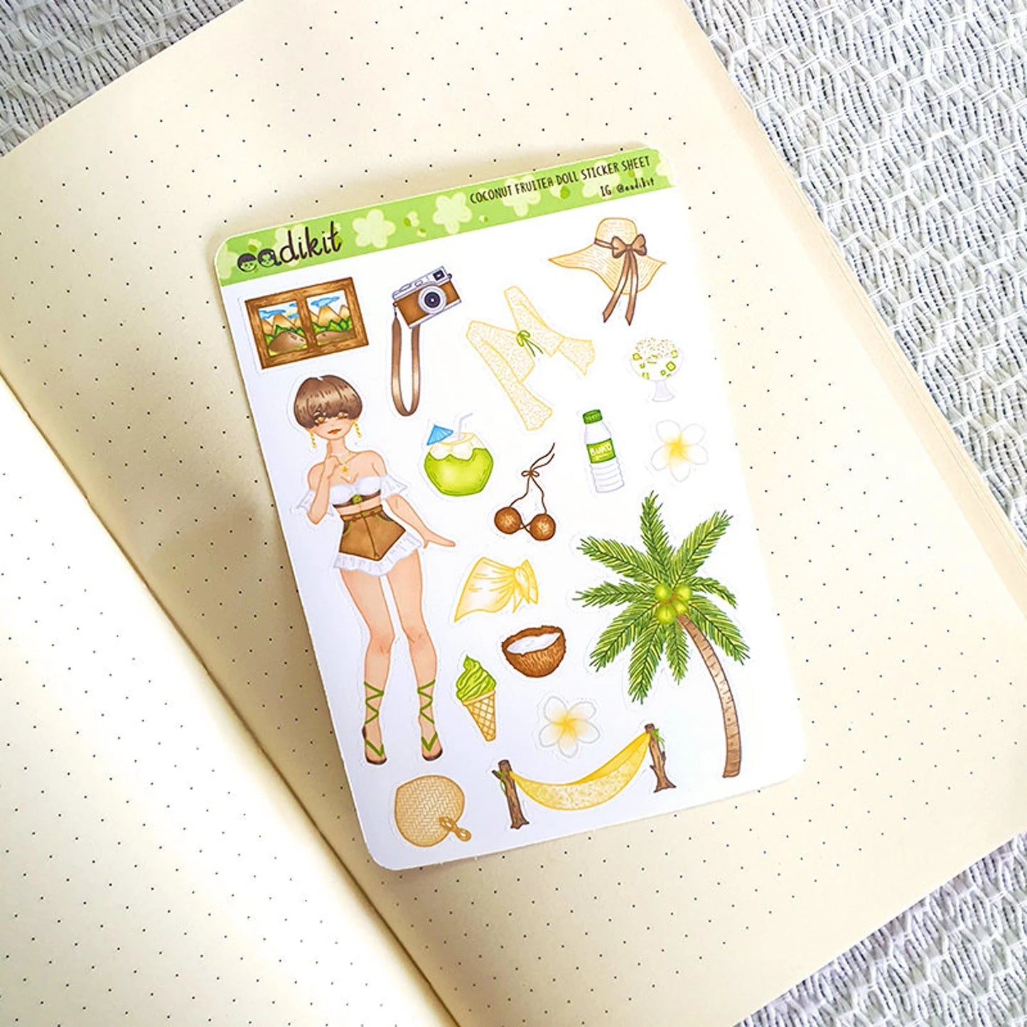 Fruitea Doll Sticker Sheets | Summer and fruits inspired