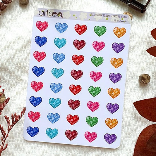 Sailor Moon Crystal Hearts Sticker Sheet