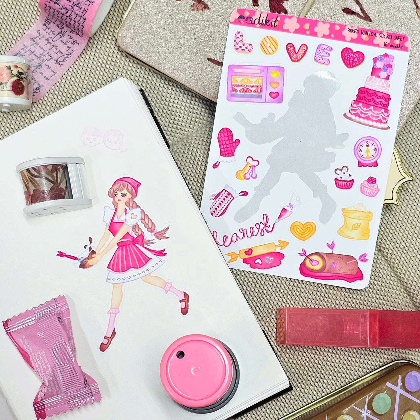 Baked with Love Sticker Sheet