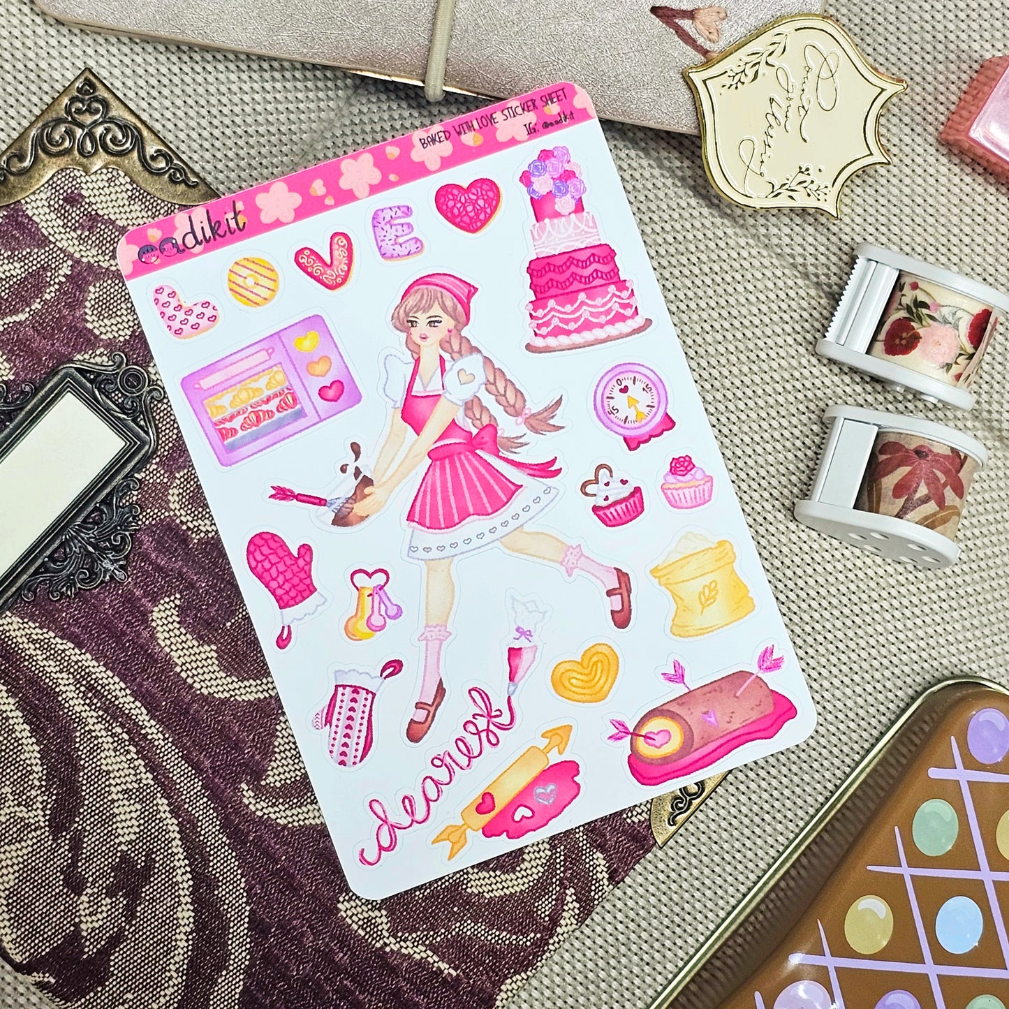 Baked with Love Sticker Sheet
