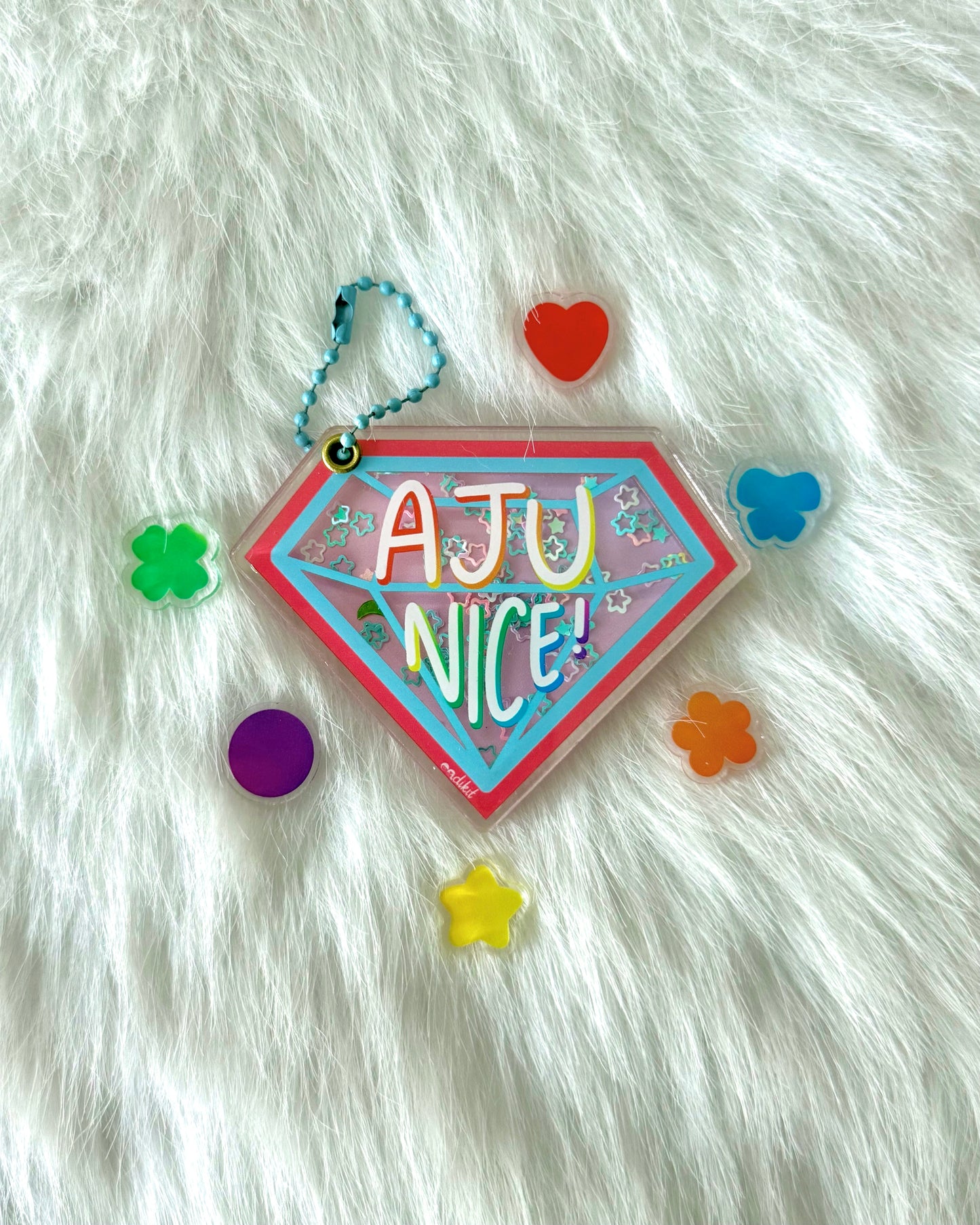 SEVENTEEN Aju Nice Confetti acrylic magnetic shaker with charms