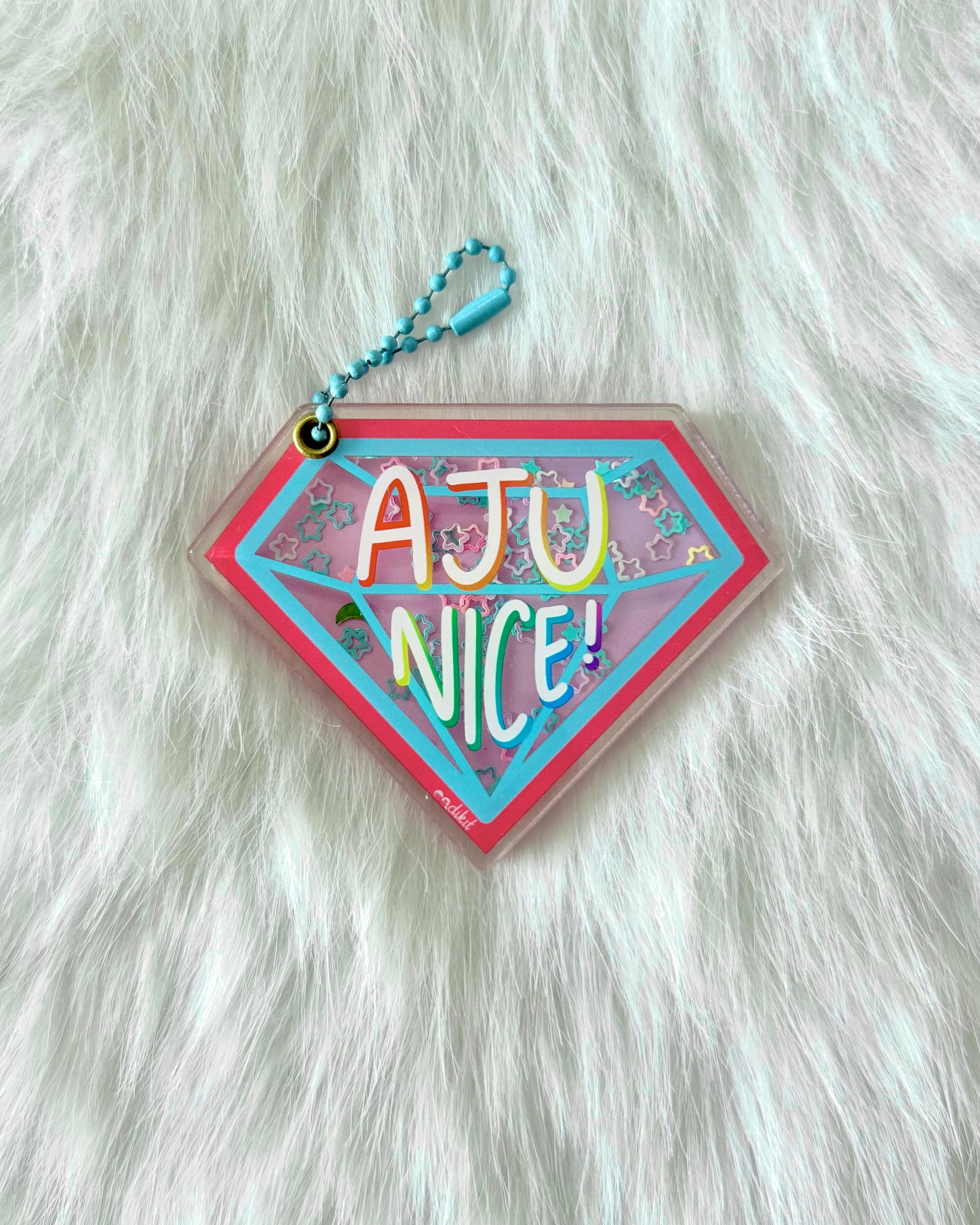 SEVENTEEN Aju Nice Confetti acrylic magnetic shaker with charms