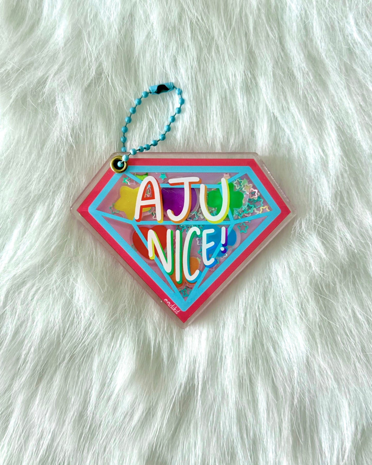 SEVENTEEN Aju Nice Confetti acrylic magnetic shaker with charms