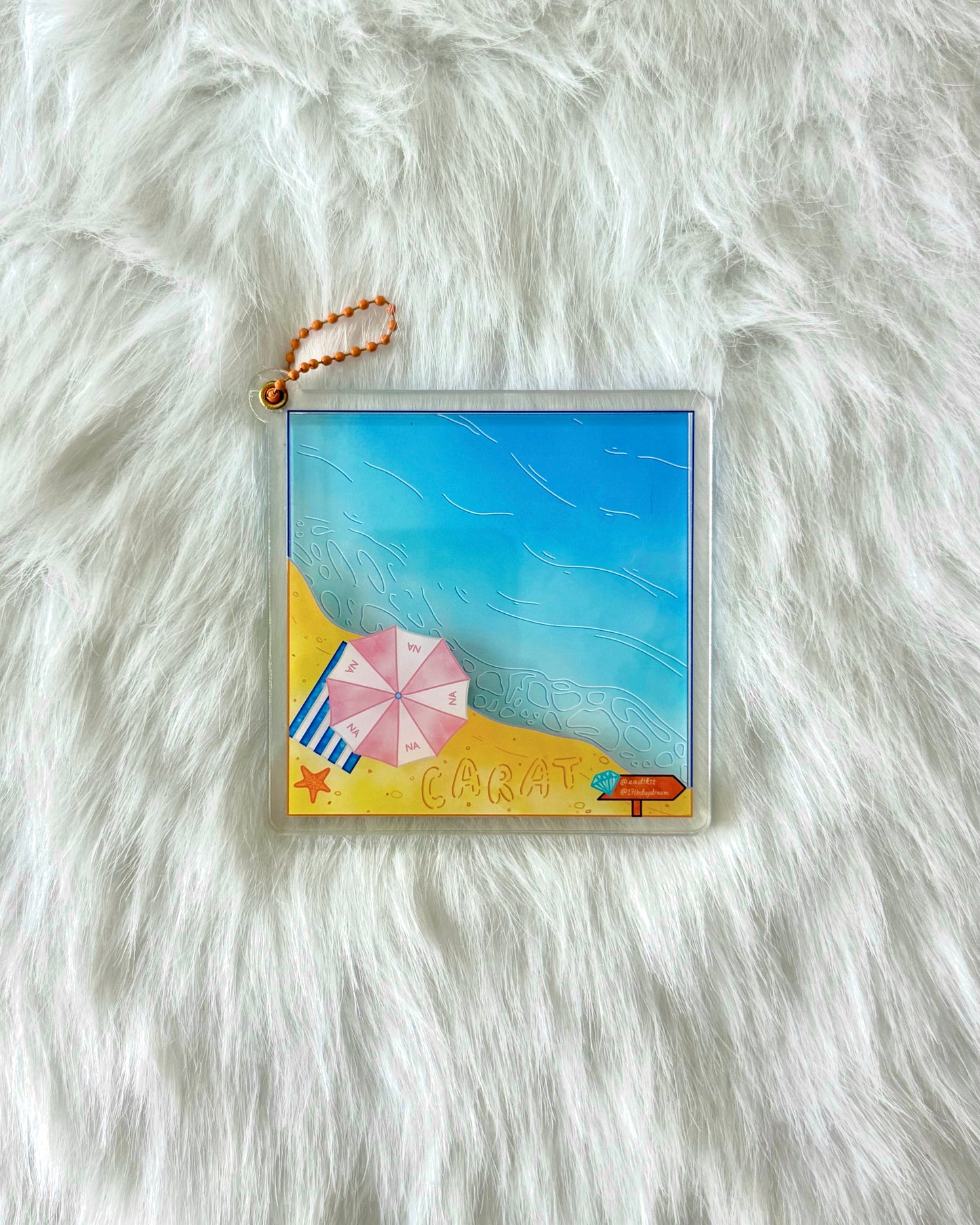 [PRE-ORDER] SEVENTEEN x Nana Beach acrylic magnetic shaker + Salbabida Sebongs charms