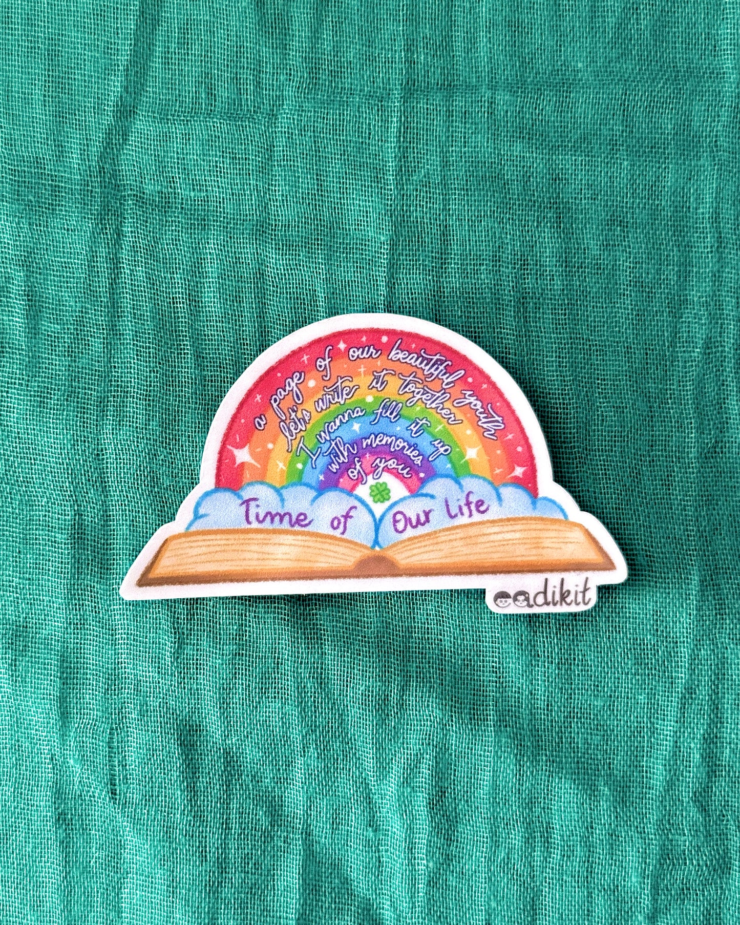 DAY6 Song Lyrics Stickers - Days Gone By, Happy, Healer, and Time of Our Life