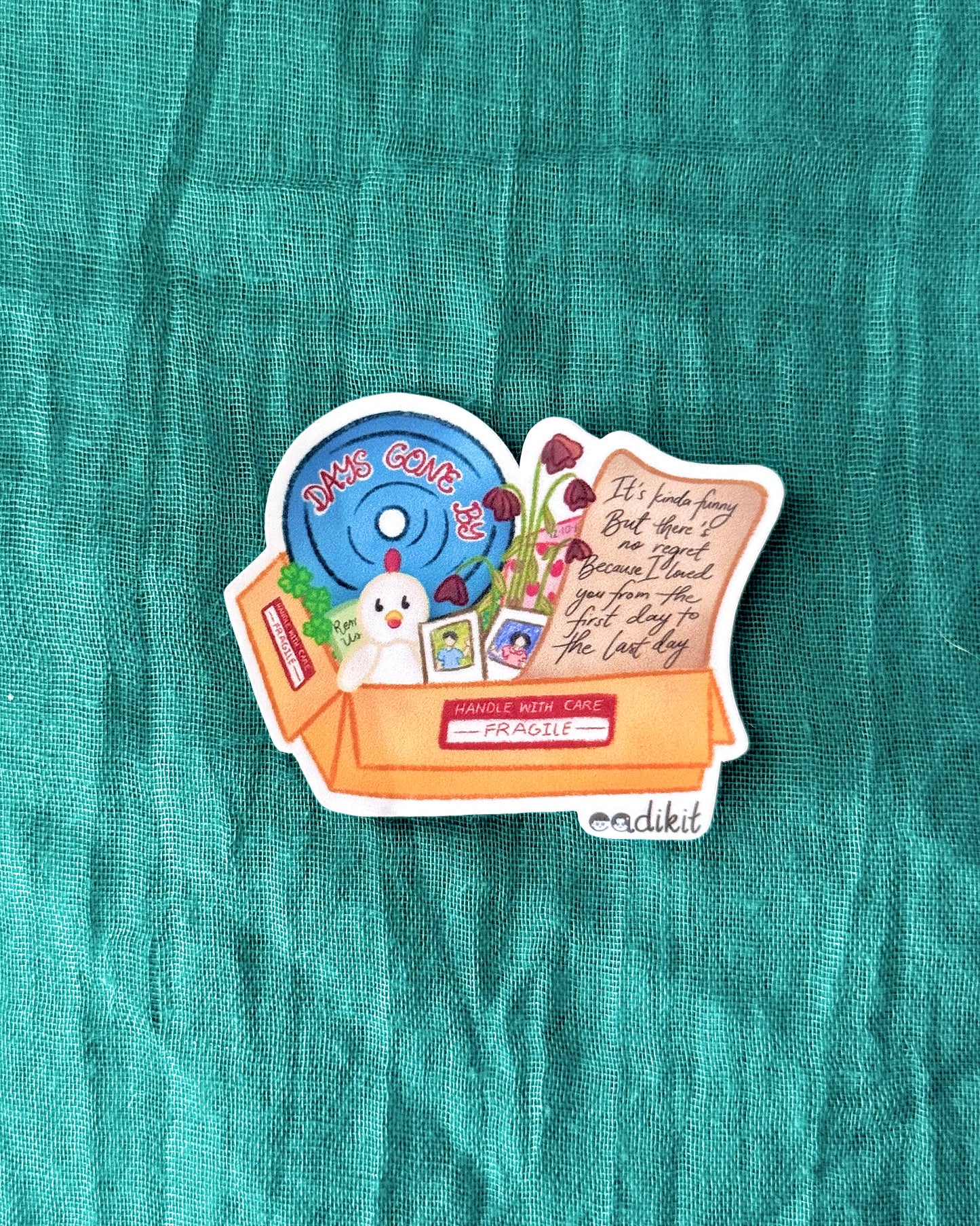 DAY6 Song Lyrics Stickers - Days Gone By, Happy, Healer, and Time of Our Life