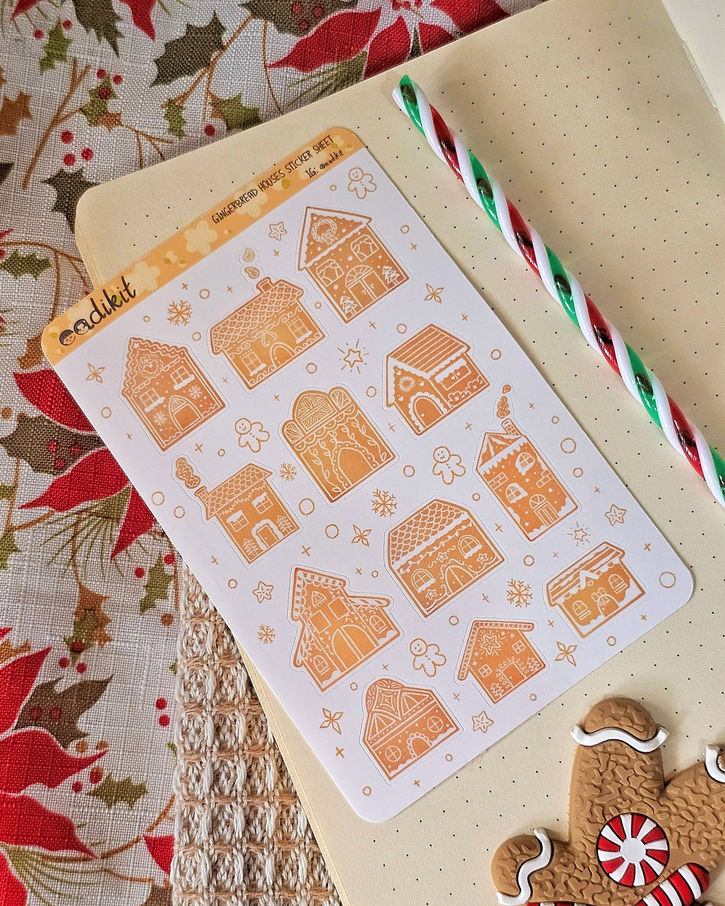 Gingerbread Houses Sticker Sheets