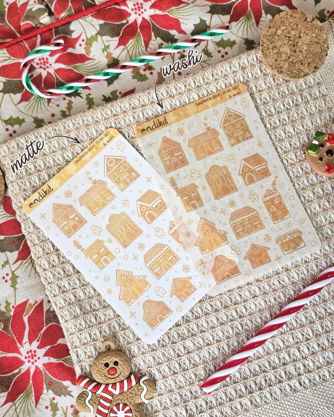 Gingerbread Houses Sticker Sheets