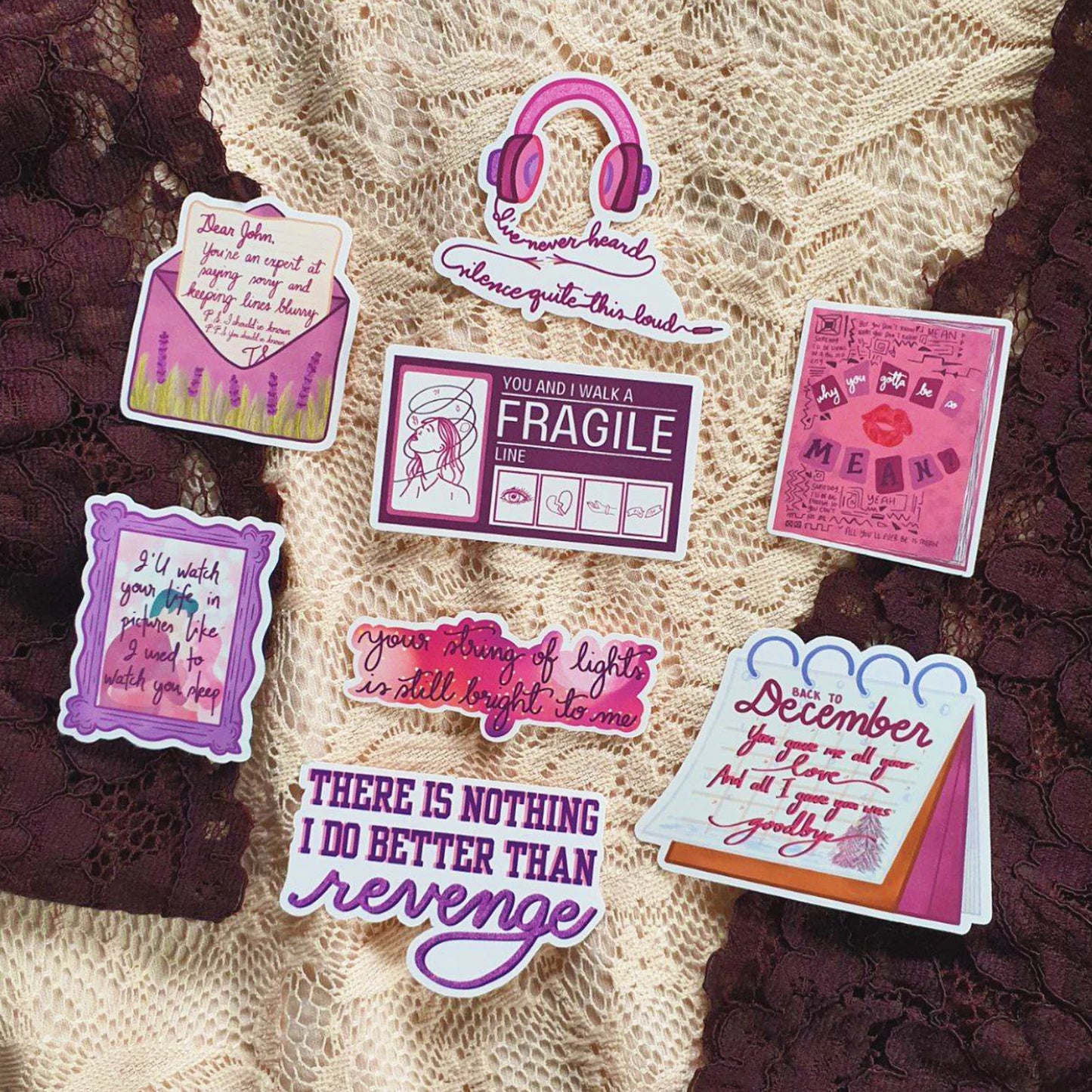 Speak Now (Taylor's Version) Lyric Sticker Packs