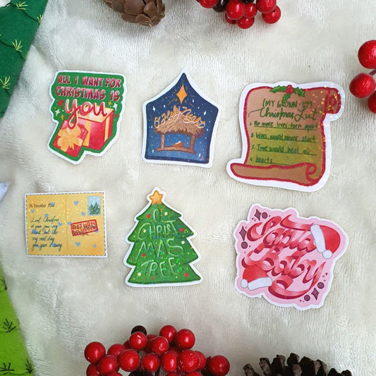 Christmas Songs Lyrics Sticker Pack