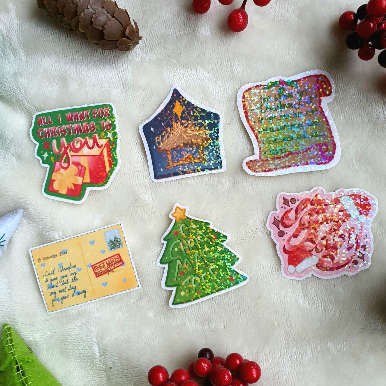 Christmas Songs Lyrics Sticker Pack