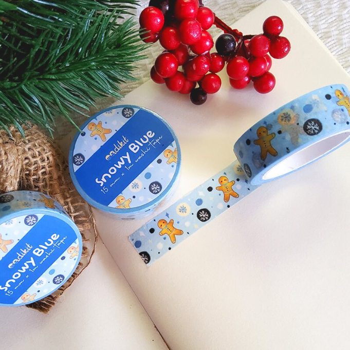 eadikit Christmas Holiday Washi Tapes (15mm x 10m each)