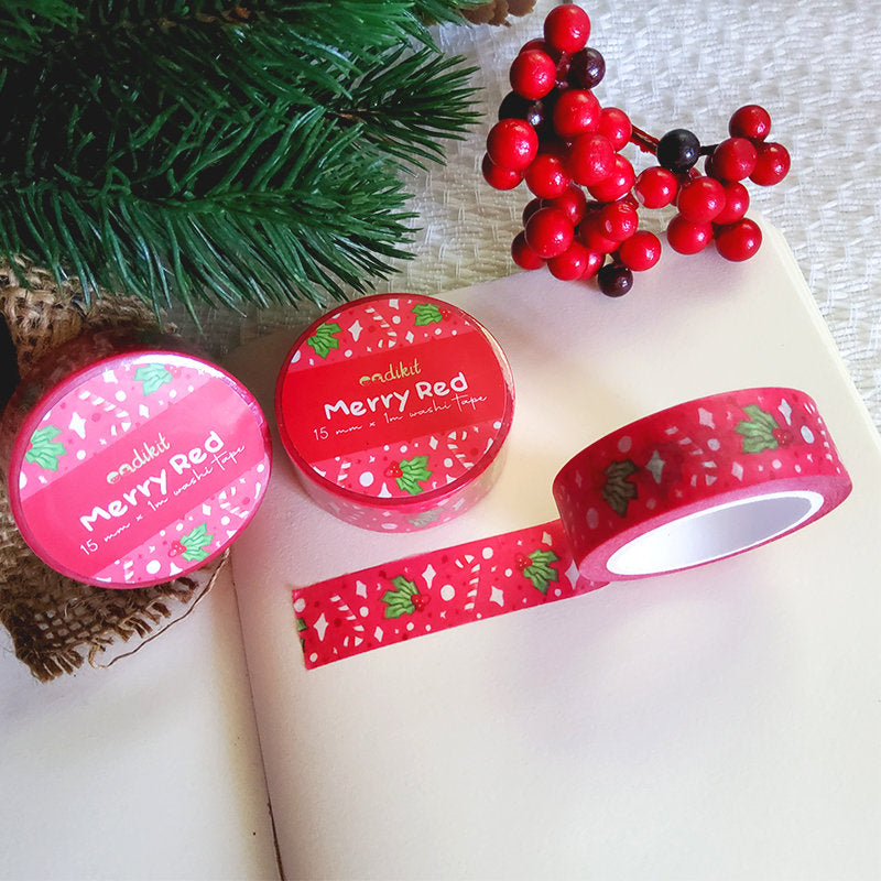 eadikit Christmas Holiday Washi Tapes (15mm x 10m each)