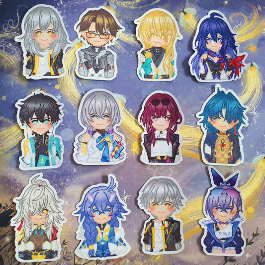 Honkai Star Rail Stickers | Cute kawaii otaku game waterproof stickers