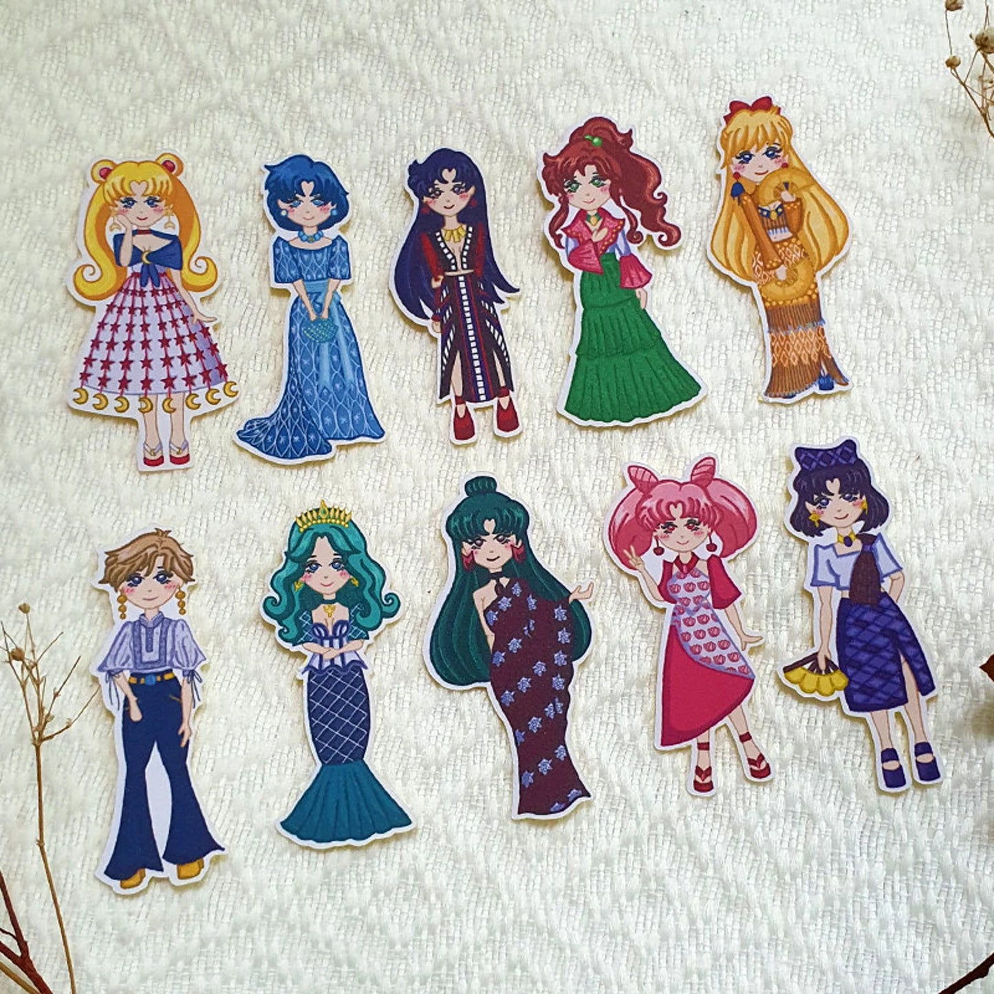 Sailor Moon Filipina Dolls Sticker Pack