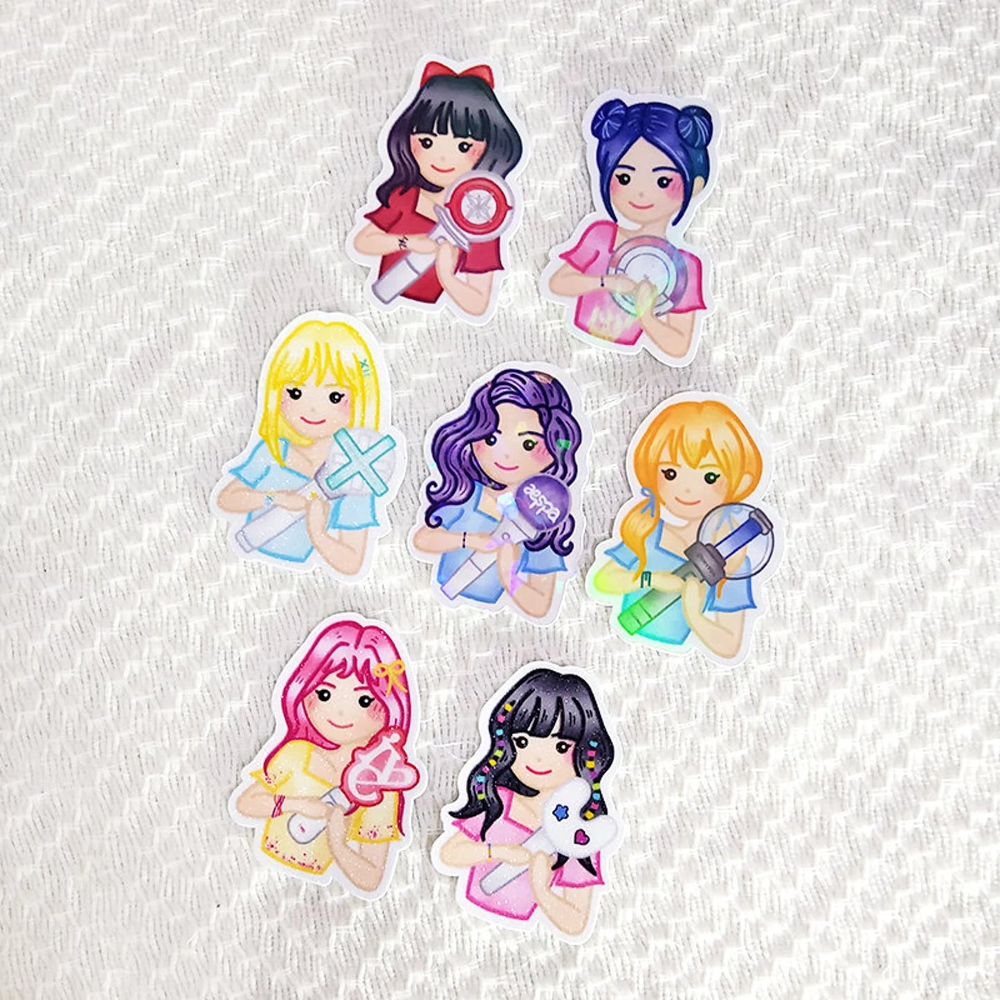 K-POP Fan Girl/Boy Stickers | Cute kawaii kpop inspired waterproof stickers