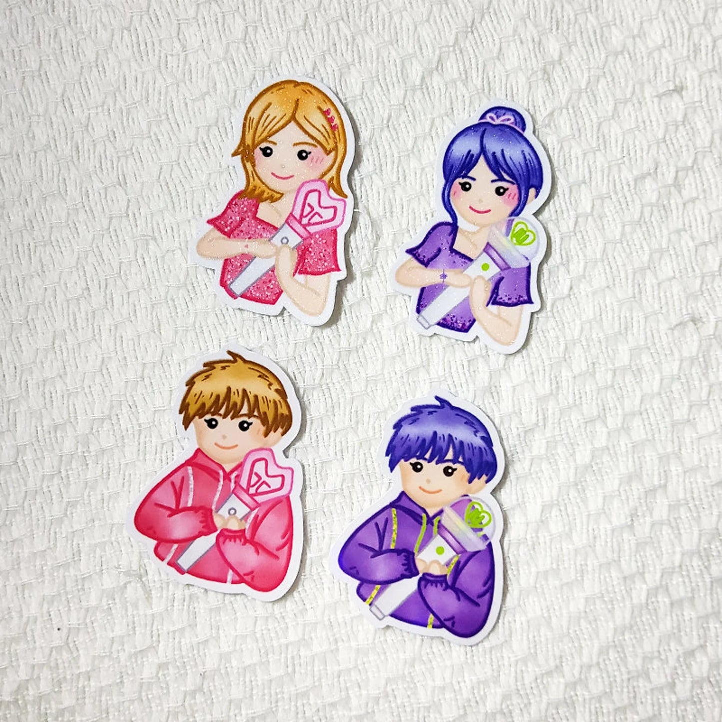 K-POP Fan Girl/Boy Stickers | Cute kawaii kpop inspired waterproof stickers