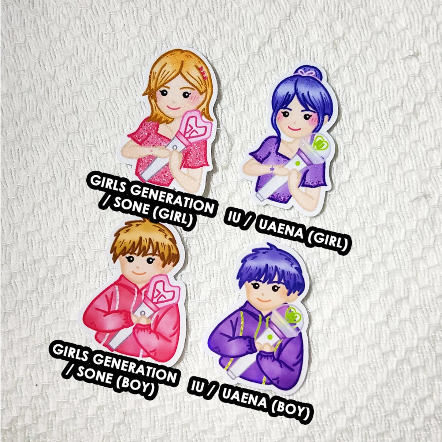 K-POP Fan Girl/Boy Stickers | Cute kawaii kpop inspired waterproof stickers