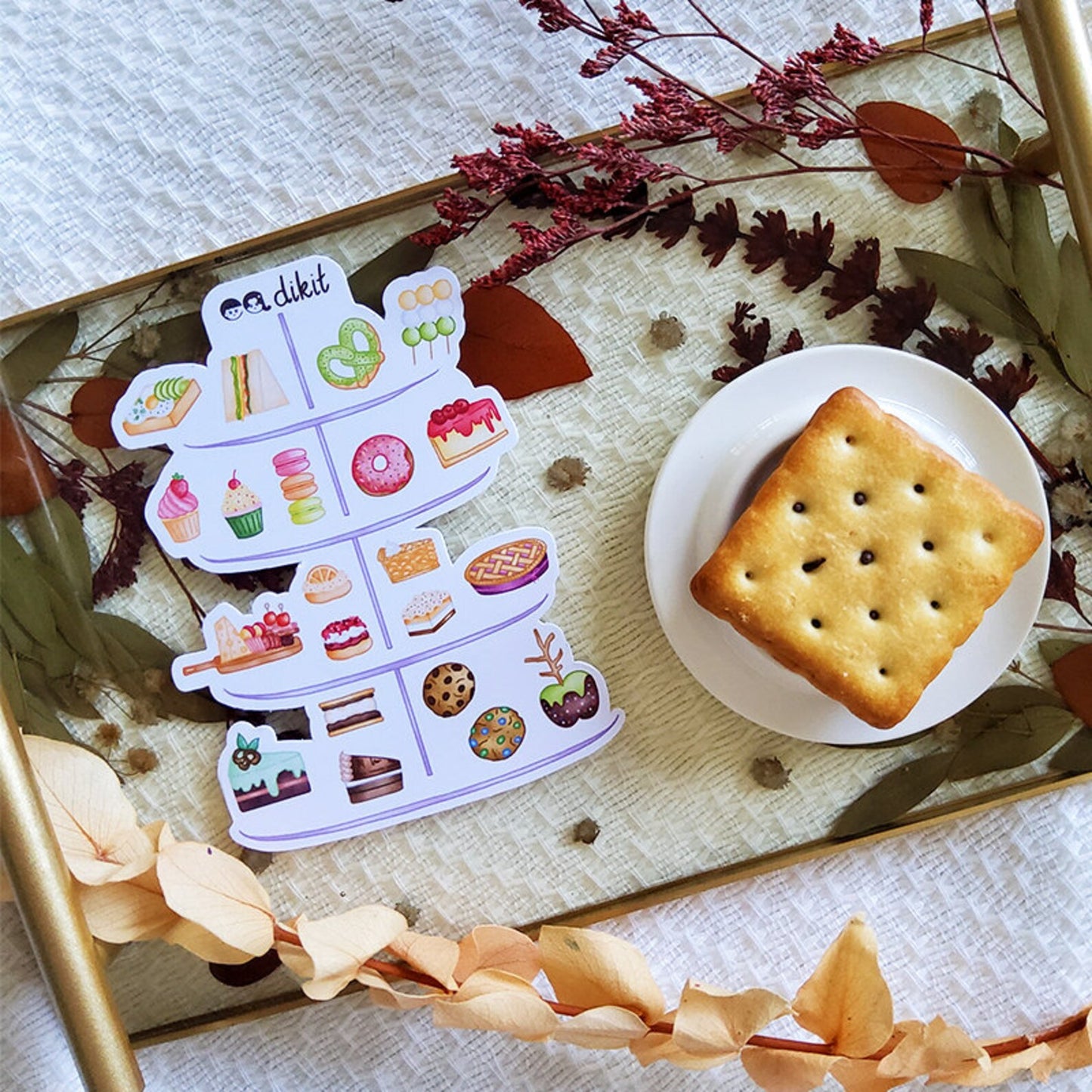 4-Seasons Royal Teaware & Tea Snacks sticker sheets