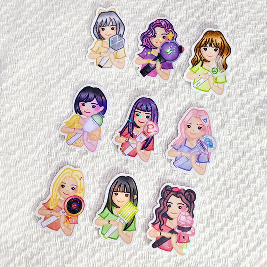 K-POP Fan Girl/Boy Stickers | Cute kawaii kpop inspired waterproof stickers