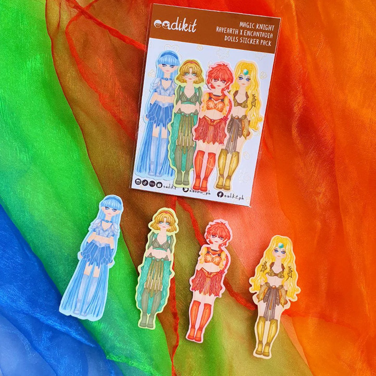 Magic Knight Rayearth x Encantadia Dolls Sticker Pack | 90s Anime