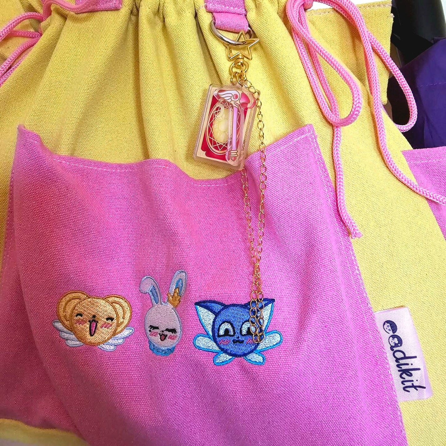 Cardcaptor Sakura Catch-Me Drawstring Tote Bag