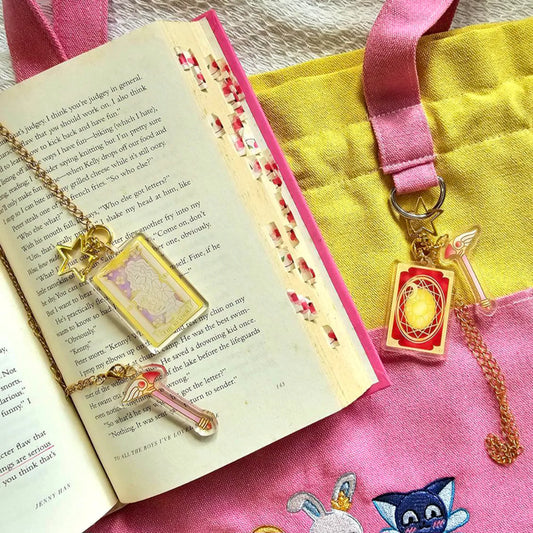 The Reader Bookmark Charm