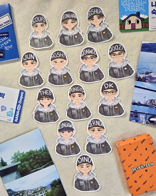 Nana BNB with SEVENTEEN Chibi Stickers