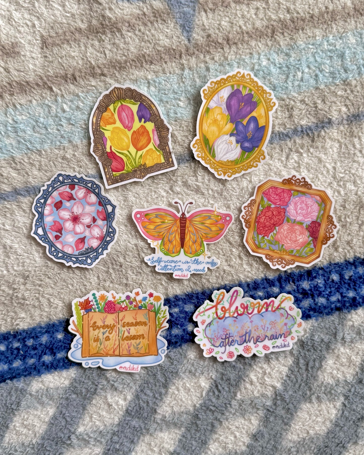 Enchanted Blooms sticker pack