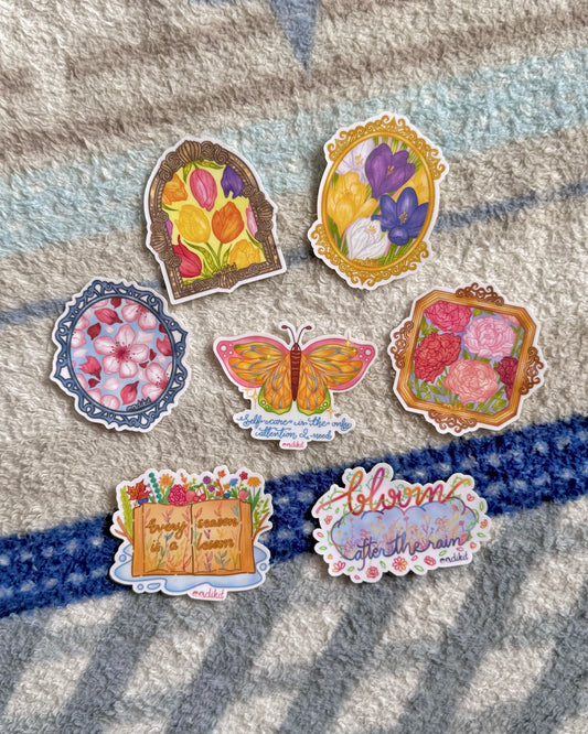 Enchanted Blooms sticker pack