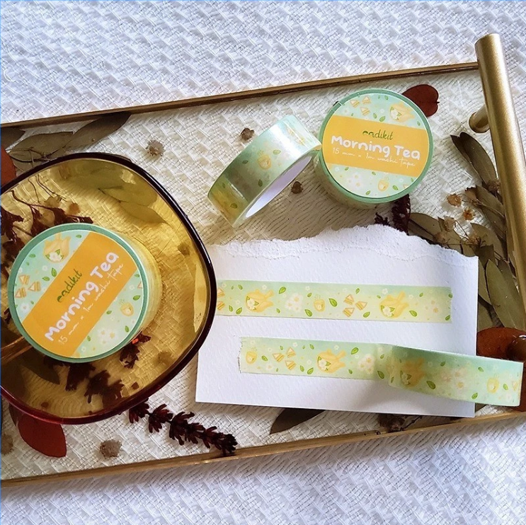 Tea Time: Morning Tea & Afternoon Tea Washi Tape (15mm x 10m each)